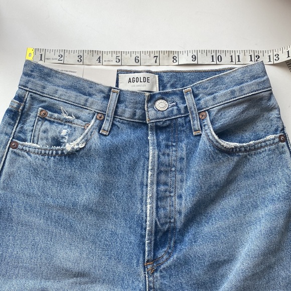 Aritzia Agolde 90’s Pinch Waist High Rise Straight Jeans in Rule Size 23 - Picture 11 of 12